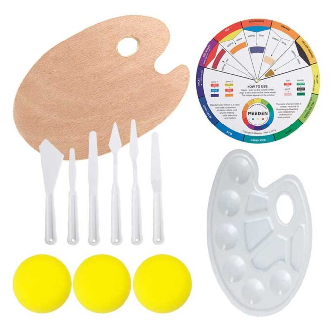 MEEDEN 45-Piece Great Value Acrylic Painting Art Set