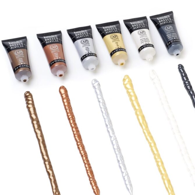 Liquitex Basics Metallic Acrylic Set 6x22ml
