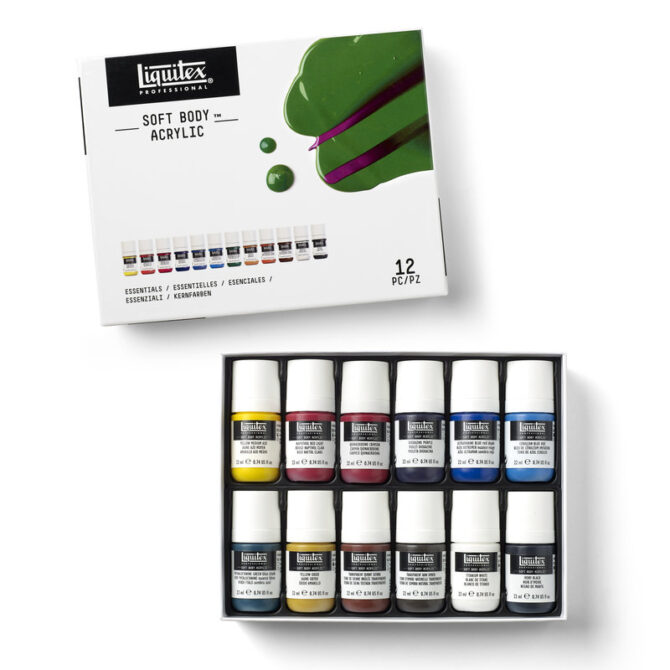 LQX ACRYLIC SOFT BODY SET 12X22ML ESSENTIALS
