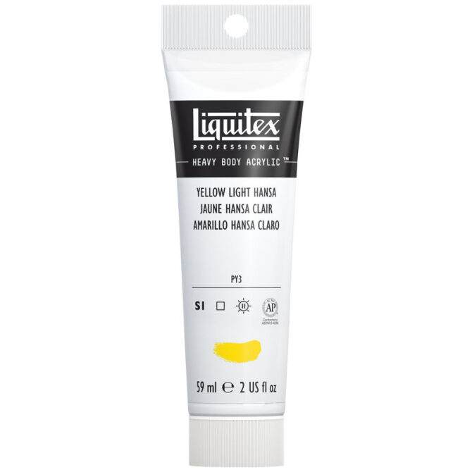 liquitex heavy body acrylics yellow light hanza