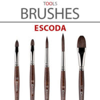 Escoda Kolinsky Imitation Brushes for Watercolors