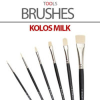 Kolos MILK Brushes for Oil and Acrylics
