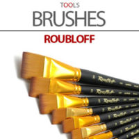 Roubloff Kolinsky Imitation Brushes for Oil & Acrylics