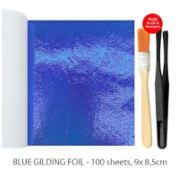 Blue-Gilding-Foil-Leaves