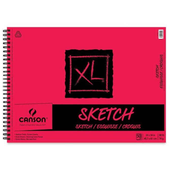 Canson XL Sketchbook Side Wire 18x24 inches
