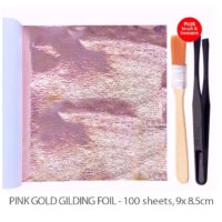 Pink-Gold-Gilding-Foil-Leaves