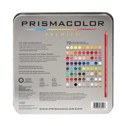 Prismacolor Premier Colored Pencil Set Of 72 Assorted Colors In A Durable Storage Tin