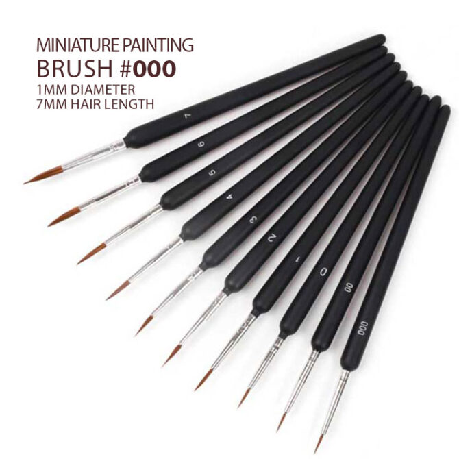 Miniature Painting Detail Brush #000