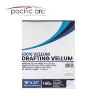Drafting Vellum Paper Pad, Plain, 100% Rag, 10-sheet pack