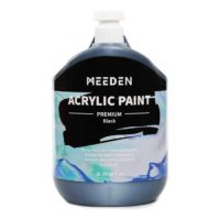 MEEDEN Heavy Body Acrylic Paint (2L /67 oz.) with Pump Lid, Black