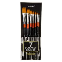 MEEDEN Flat Paint Brushes Set of 7