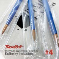 Roubloff® AQUA Premium Brushes. Kolinsky Imitation - Round #4