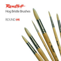 Roubloff Brushes Hog Bristle Round 4
