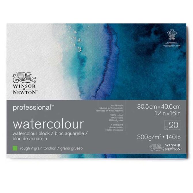 Professional Watercolour Block - Rough 300gsm