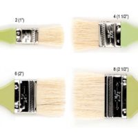 Art-Pro® Hog Bristle Flat Brush Series 185 #6