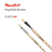 Roubloff Brushes Hog Bristle Filbert 4