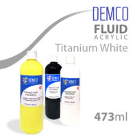 Demco Fluid Acrylic 473ml Titanium White