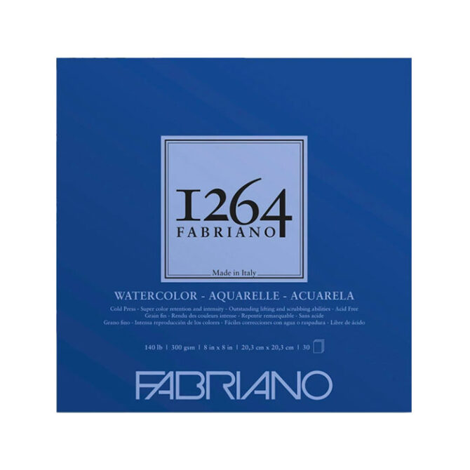 Fabriano watercolor paper pad 8x8 inches