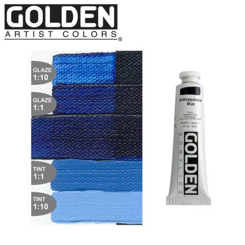 Golden Artist Colors - Heavy Body Acrylic 2oz - Anthraquinone Blue