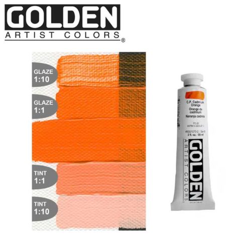 Golden Artist Colors - Heavy Body Acrylic 2oz - Cadmium Orange