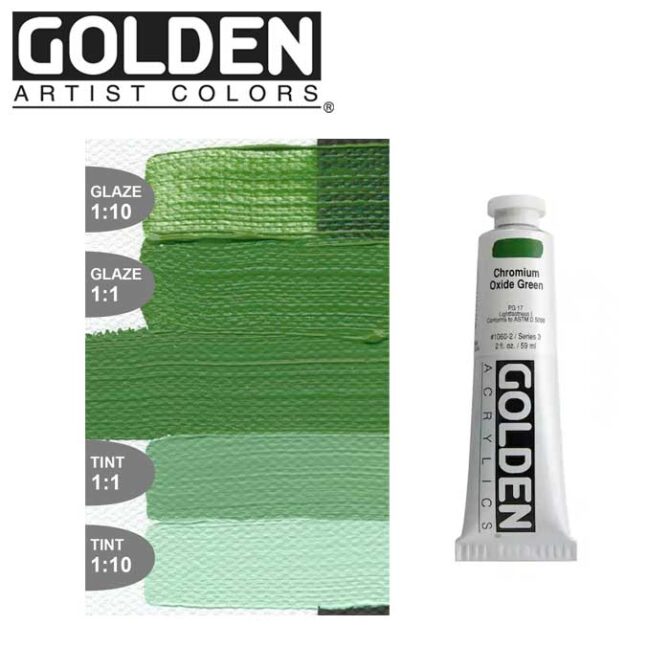 Golden Artist Colors - Heavy Body Acrylic 2oz - Chromium Oxide Green