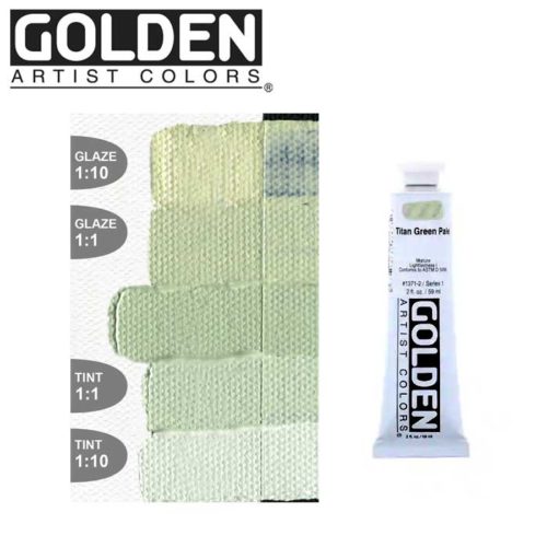 Golden Artist Colors - Heavy Body Acrylic 2oz - Titan Green Pale