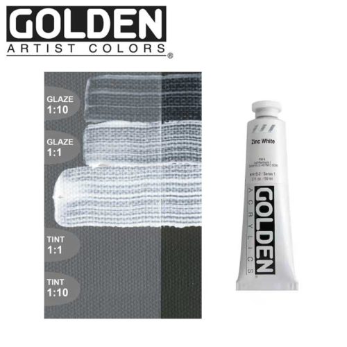 Golden Artist Colors - Heavy Body Acrylic 2oz - Zinc White