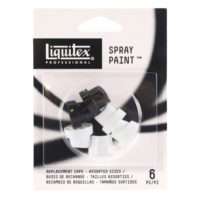 Liquitex Spray Replacement set of 6 Assorted Caps
