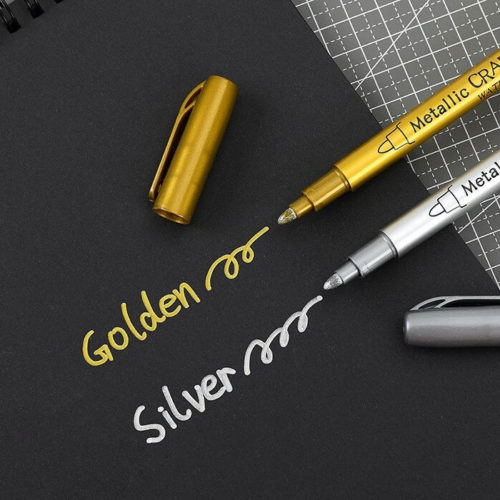 Gold and Silver Metalic Markers
