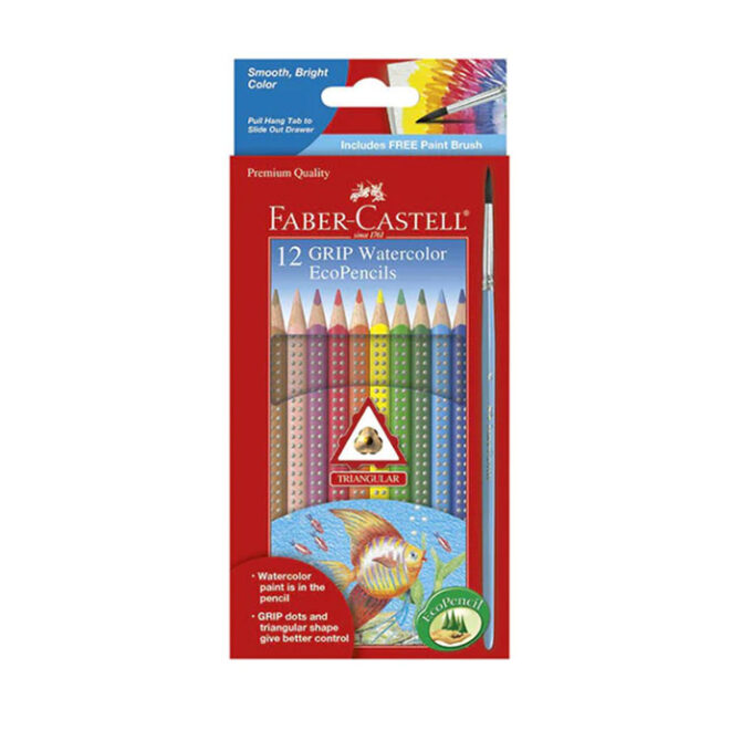 12 Grip Watercolour EcoPencils - #9121212