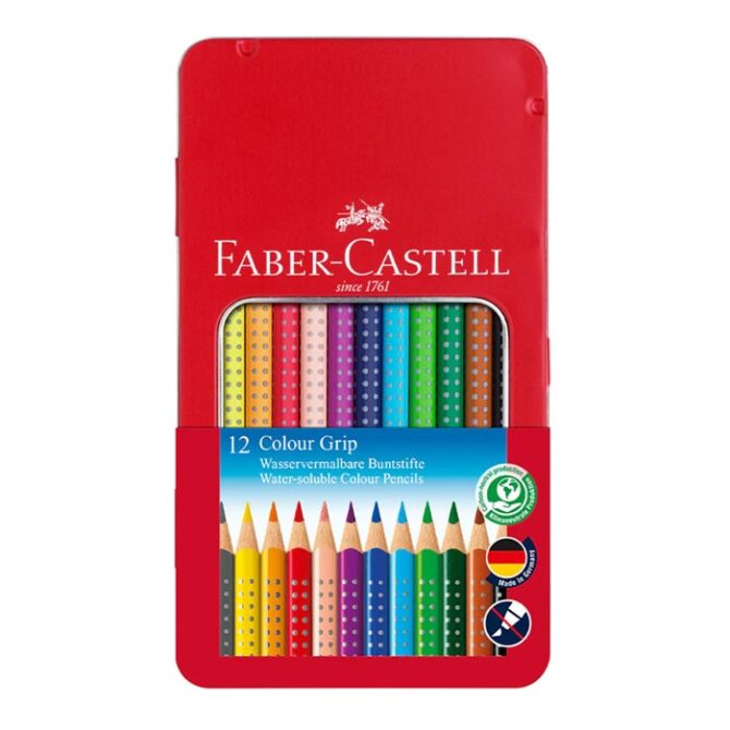 Colour Grip Watercolor Pencils, tin of 12 #112413