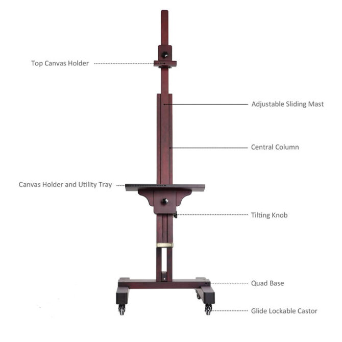MEEDEN Artist Deluxe Tilting Easel