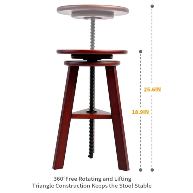 MEEDEN Vintage Wood Drafting Table & Stool Set