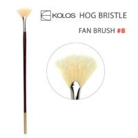 Natural Hog Bristle Fan Brush #8