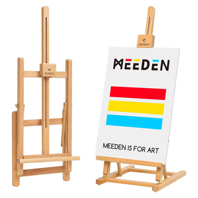 DJ7HRR MEEDEN Tabletop H-Frame Studio Easel TBES-6011-YM