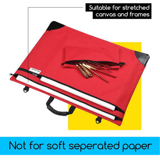 MEEDEN Studio Art Portfolio Case Water-Proof with Double compartments