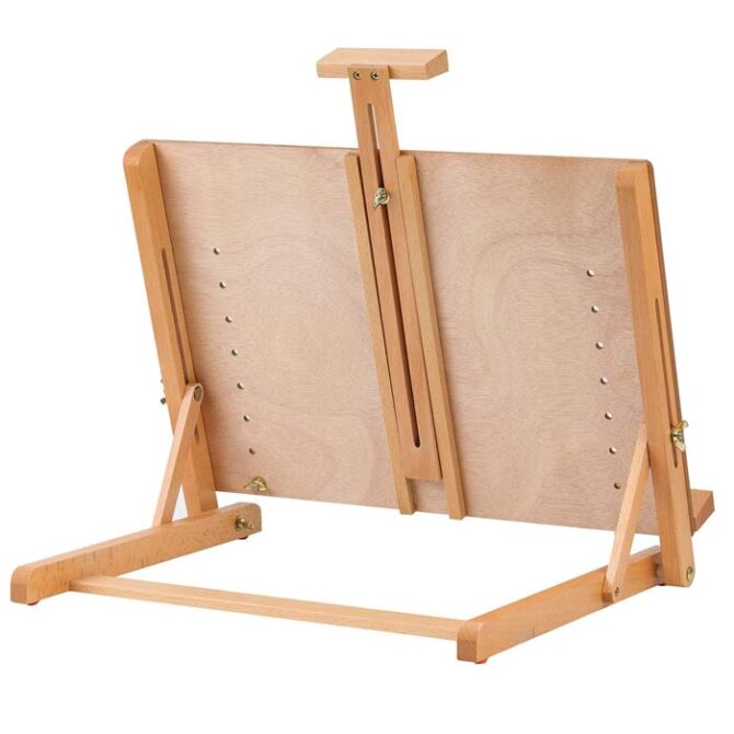 MEEDEN Solid Beechwood Adjustable Tabletop Artist Studio Easel