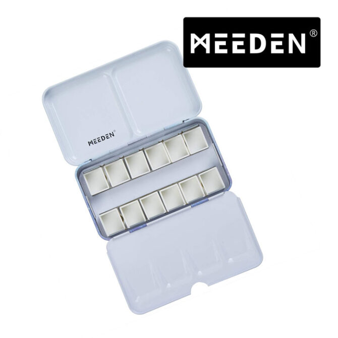 MEEDEN Empty Watercolor Tin Box