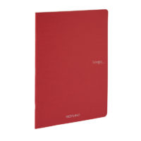 coqua ORIGINAL Stapled & Dotted Page Notebook – A4 (21cm x 29.7cm) 40 pages, Cherry