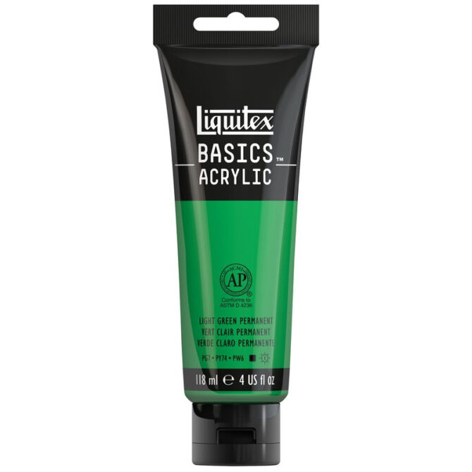 Liquitex Basics Acrylic - Light Green Permanent