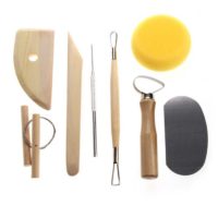 8 Piece Set Clay Ceramics Molding Tools Wood Knife Pottery Tool Practical Sculpting Cutters for Polymer Clay Tools