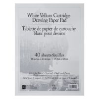 White Vellum Cartridge Drawing Paper Pad 18x24 inches