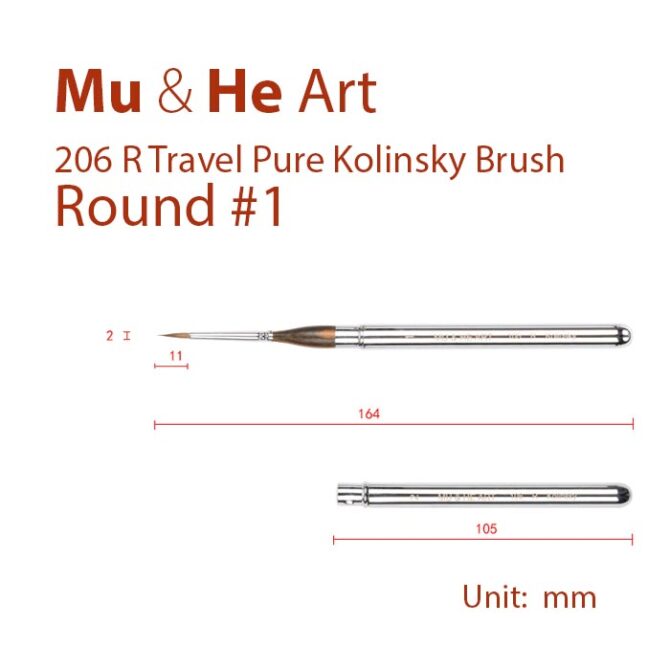 Travel Watercolor Kolinsky Sable Brushes