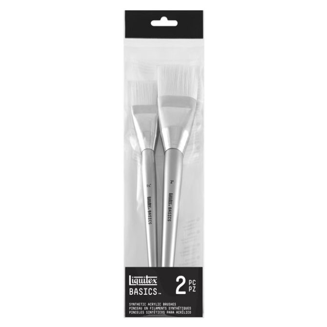 Liquitex BASICS Large Scale Brush Set - Synthetic Hair - Set of 2
