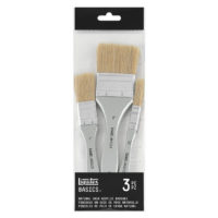 047070 Liquitex BASICS Large Scale Brush Set - Natural Hair - Set of 3
