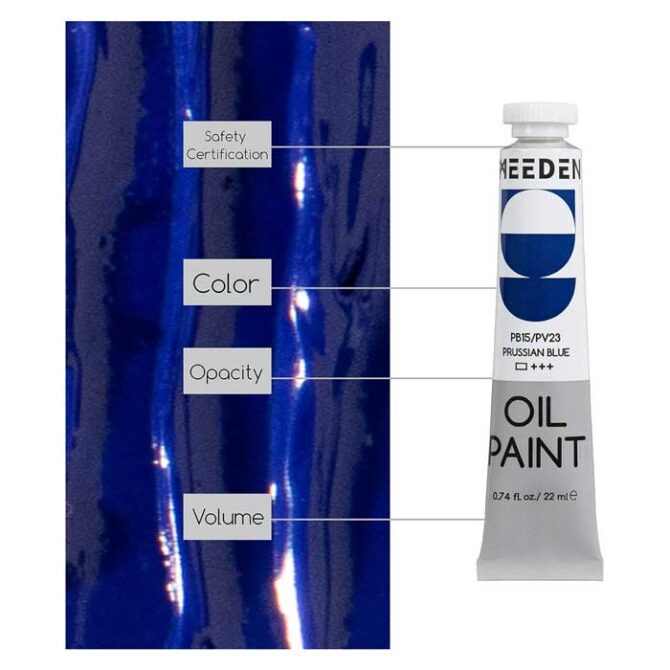 MEEDEN Oil Paint Set, 24x22ml Colors
