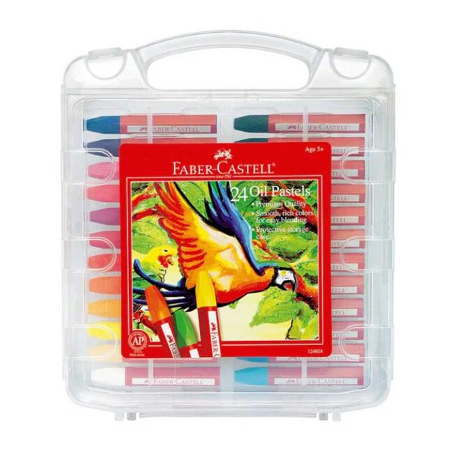 124024 Faber-Castell - 24 Oil Pastels in Storage Case
