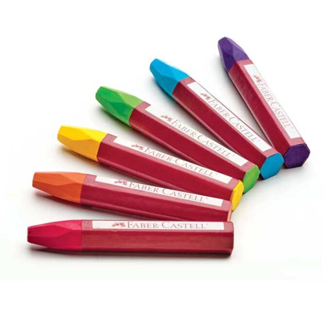 124024 Faber-Castell - 24 Oil Pastels in Storage Case