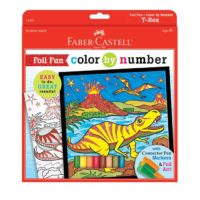 14309 Faber-Castell - Colour by Number T-Rex Foil Fun