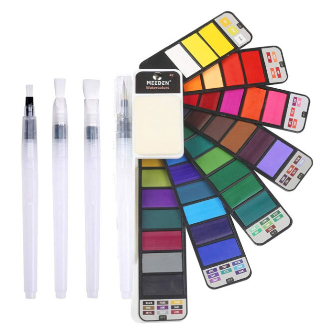 MEEDEN Travel Watercolor Set